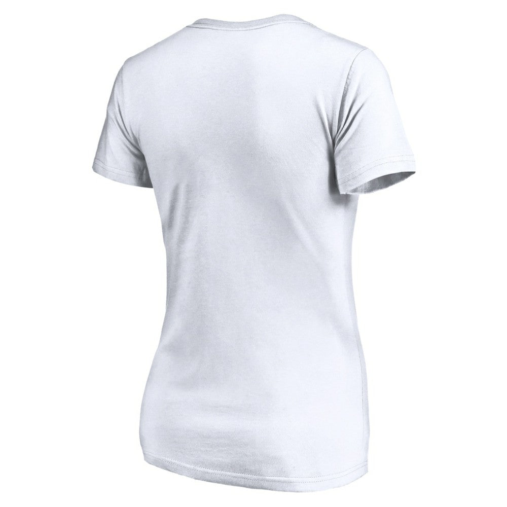 Los Angeles Dodgers Women's Official Logo V-Neck T-Shirt - White - MLB on Sale
