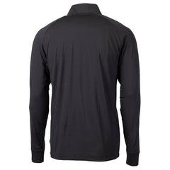 Atlanta Falcons Cutter & Buck Adapt Eco Knit Stretch Recycled Quarter-Zip Throwback Pullover Top Black