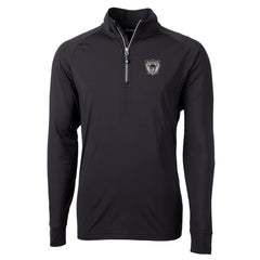 Las Vegas Raiders Cutter & Buck Adapt Eco Knit Stretch Recycled Quarter-Zip Throwback Pullover Top Black