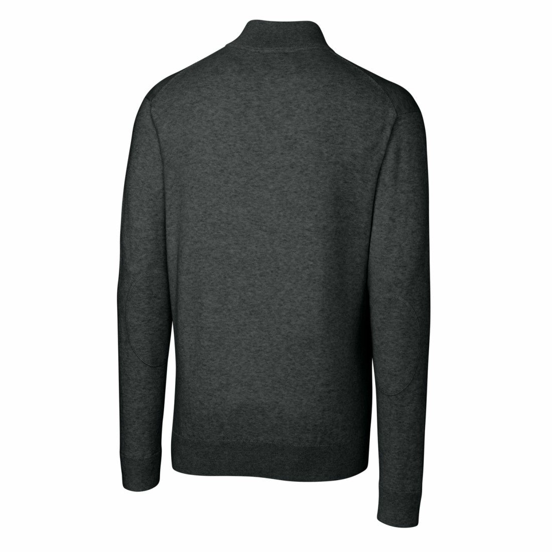 Detroit Lions Cutter & Buck Throwback Logo Lakemont Tri-Blend Quarter-Zip Pullover Sweater Heather Charcoal