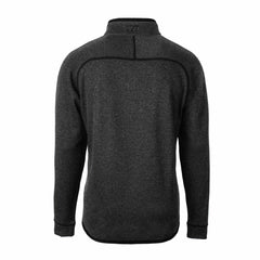 Detroit Lions Cutter & Buck Throwback Logo Mainsail Sweater-Knit Half-Zip Pullover Jacket Heather Charcoal