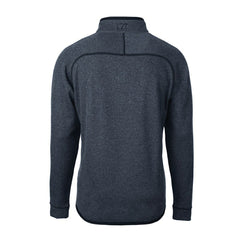 Chicago Bears Cutter & Buck Throwback Logo Mainsail Sweater-Knit Half-Zip Pullover Jacket Heather Navy
