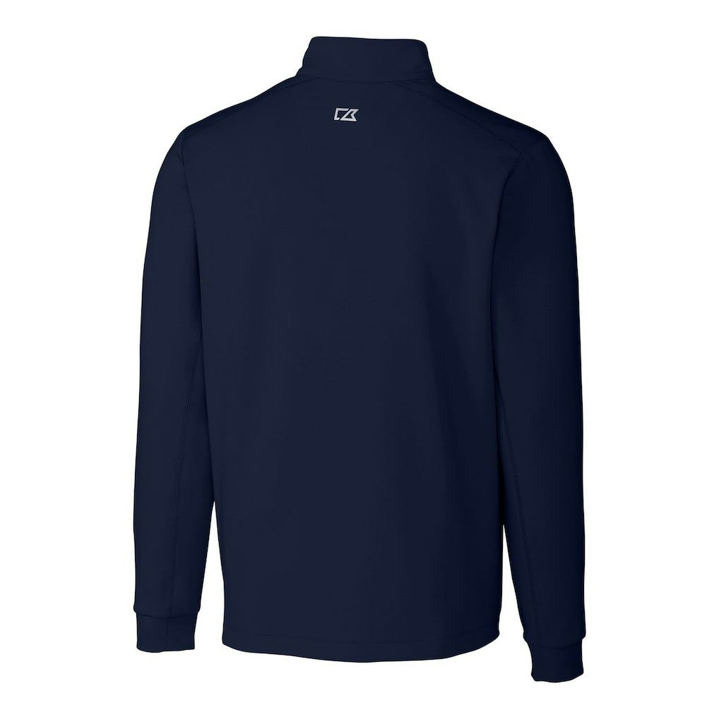 Chicago Bears Cutter & Buck Throwback Logo Traverse Stretch Quarter-Zip Pullover Top Navy