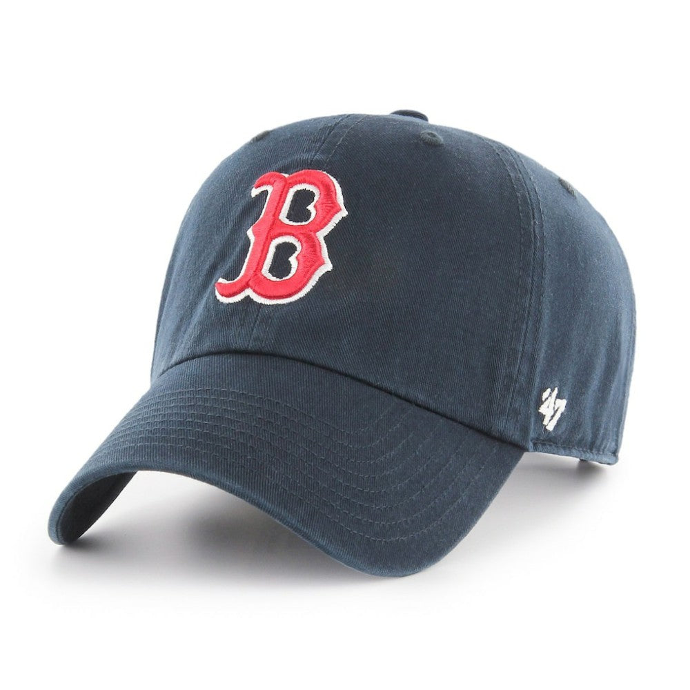 Boston Red Sox '47 Primary Team Logo Clean Up Adjustable Hat – Navy - 47 brand on Sale