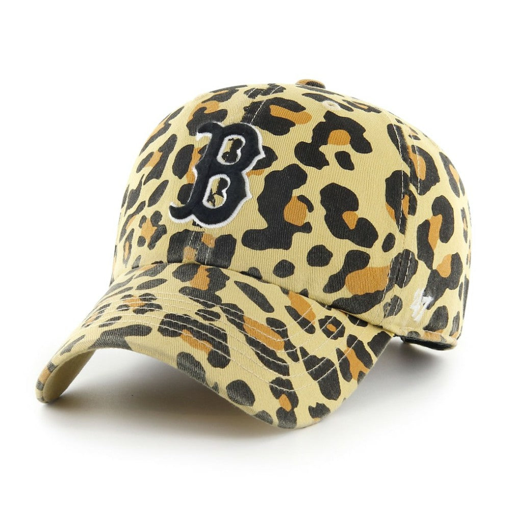 Boston Red Sox '47 Women's Primary Team Logo Clean Up Adjustable Hat – Tan - 47 brand Lifestyle