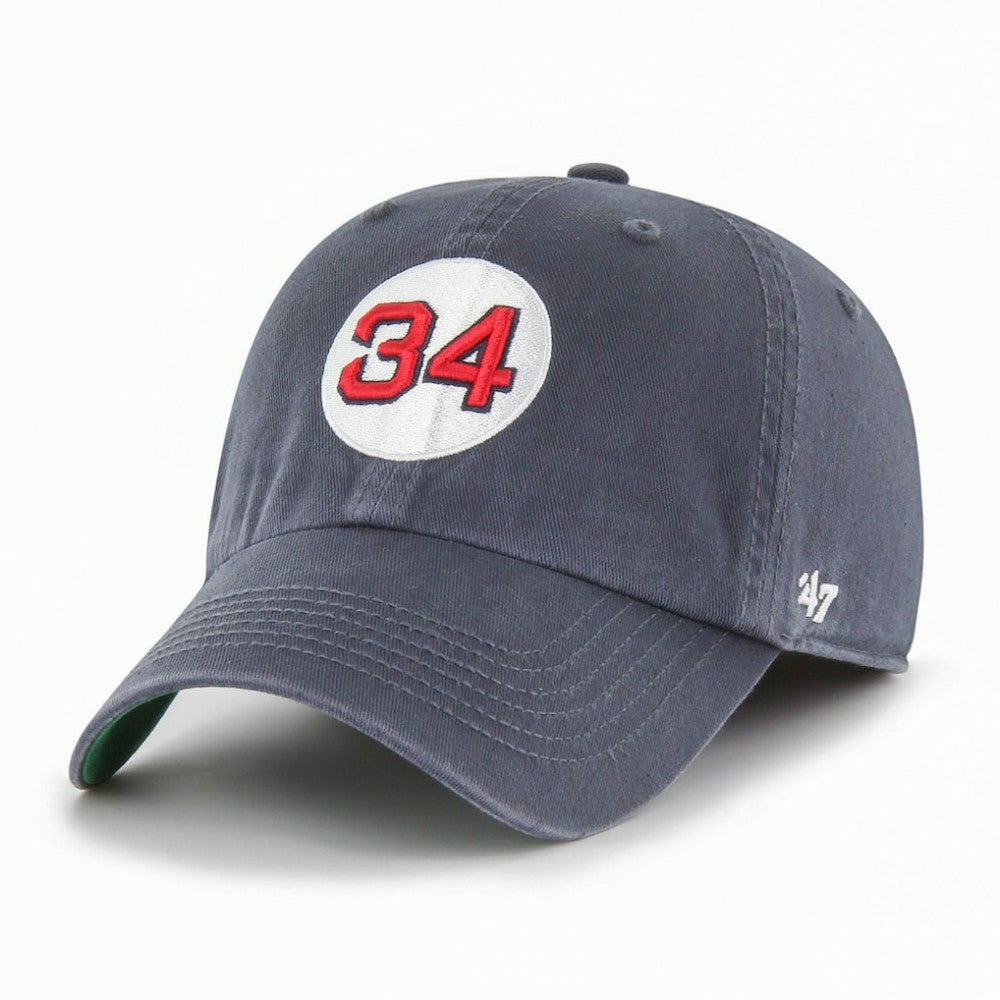 Boston Red Sox '47 Primary Team Logo David Ortiz #34 Fitted Franchise Hat - Blue - 47 brand Discount
