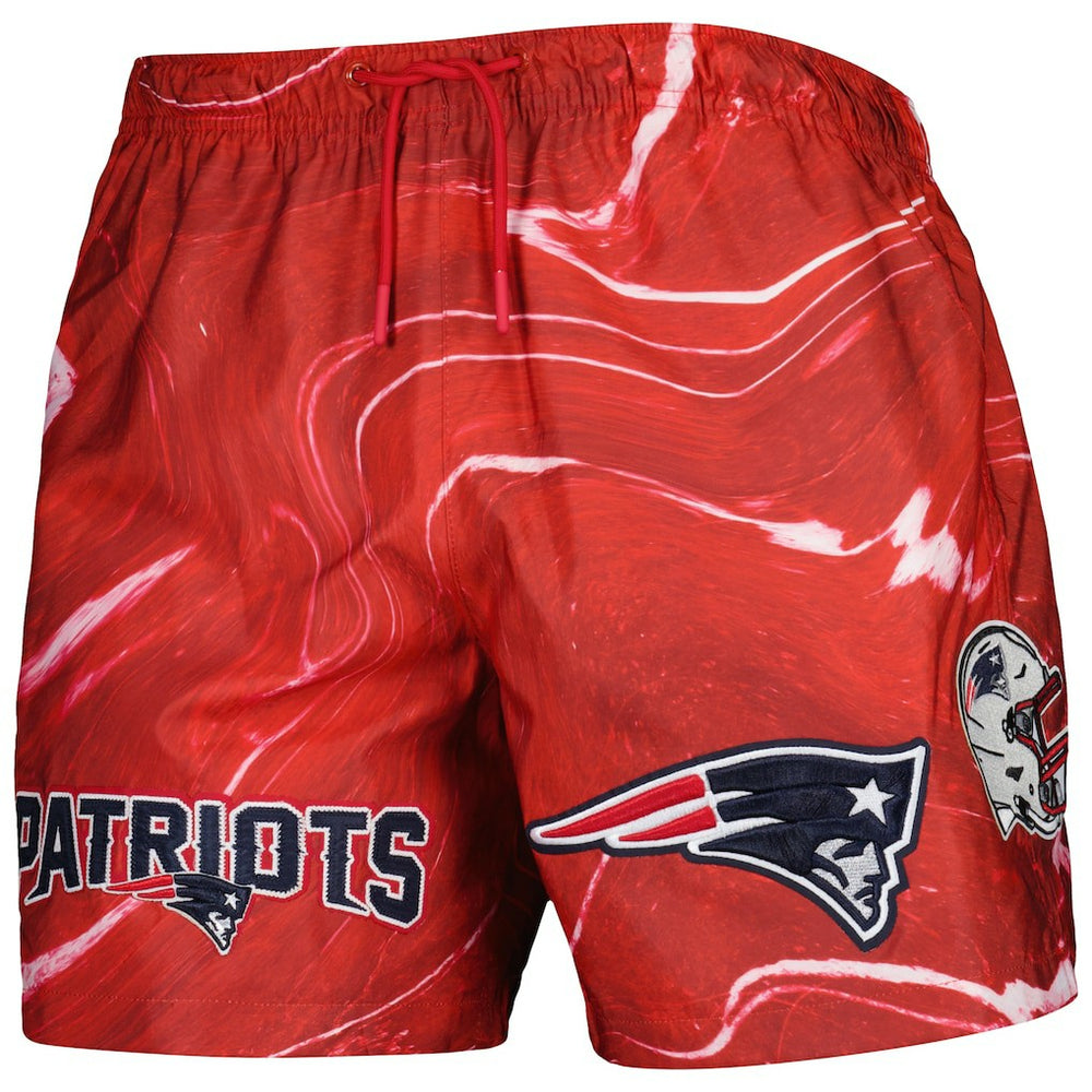 New England Patriots Pro Standard Allover Marble Print Shorts Red