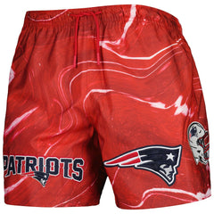 New England Patriots Pro Standard Allover Marble Print Shorts Red