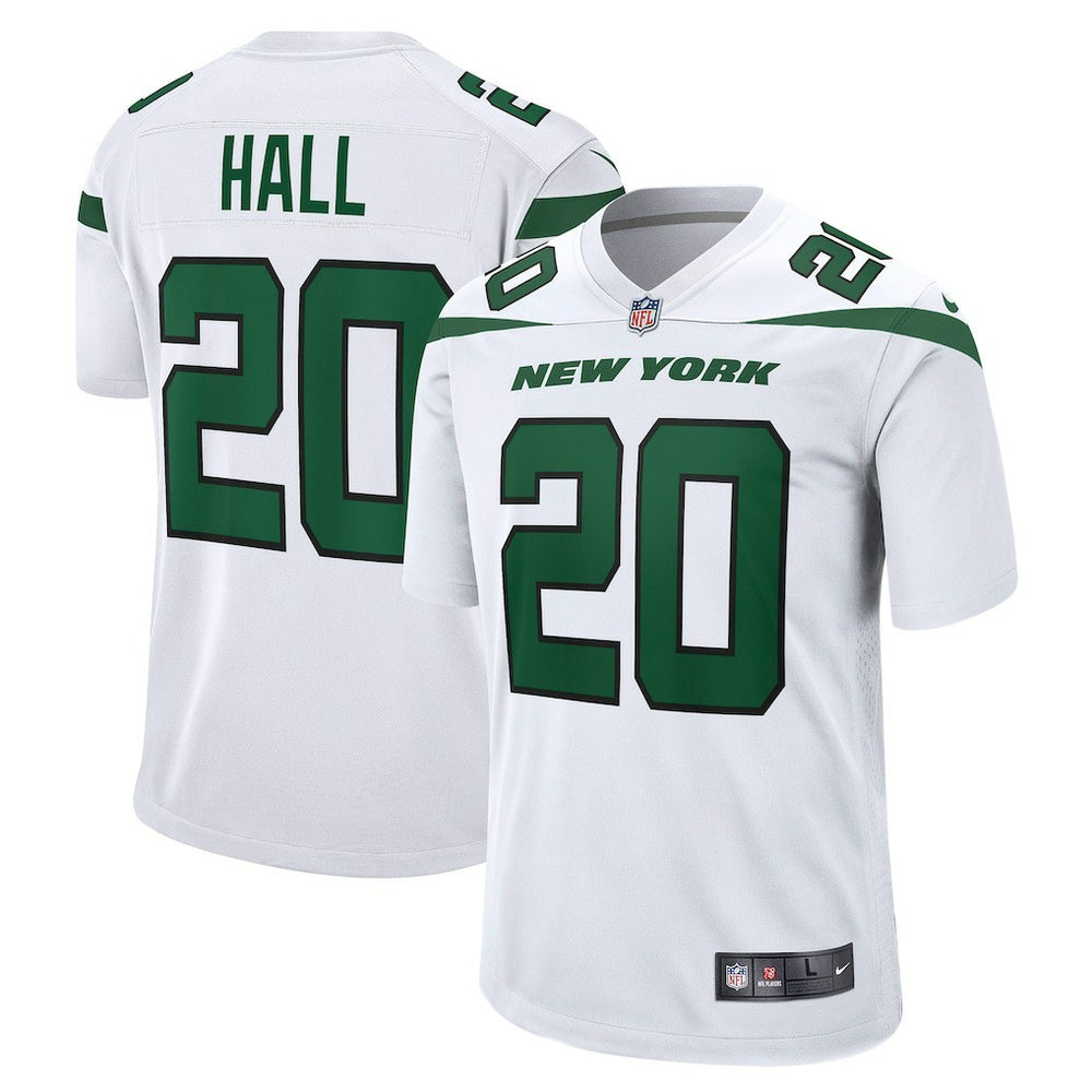 Nike Breece Hall New York Jets Away Game Player Jersey White