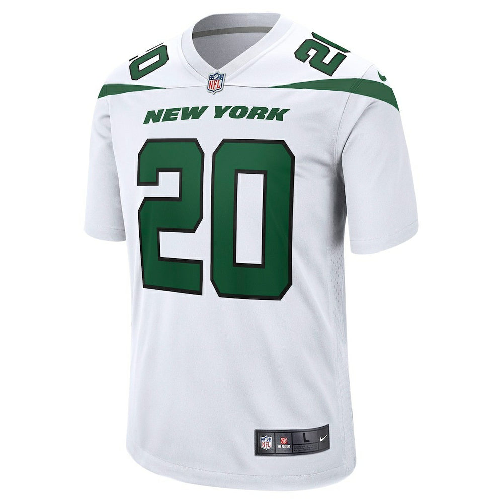 Nike Breece Hall New York Jets Away Game Player Jersey White