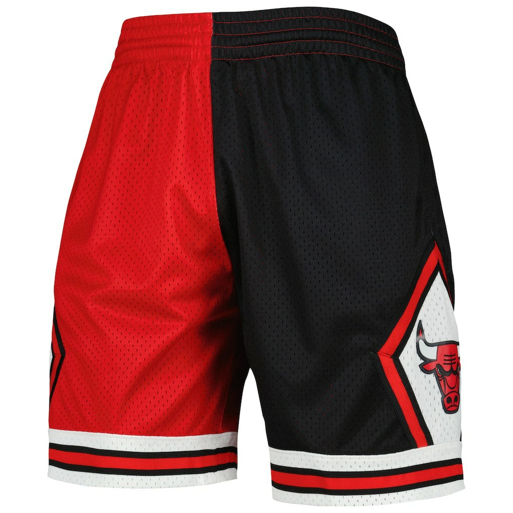 Chicago Bulls Hardwood Classics 1997 Split Swingman Shorts Black/Red | Mitchell & Ness discount