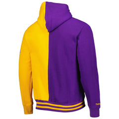 Los Angeles Lakers Hardwood Classics Split Pullover Hoodie Purple/Gold | Mitchell & Ness Lifestyle