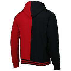 Miami Heat Hardwood Classics Split Pullover Hoodie Black/Red | Mitchell & Ness for sale