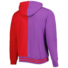 Toronto Raptors Hardwood Classics Split Pullover Hoodie Purple/Red | Mitchell & Ness outlet