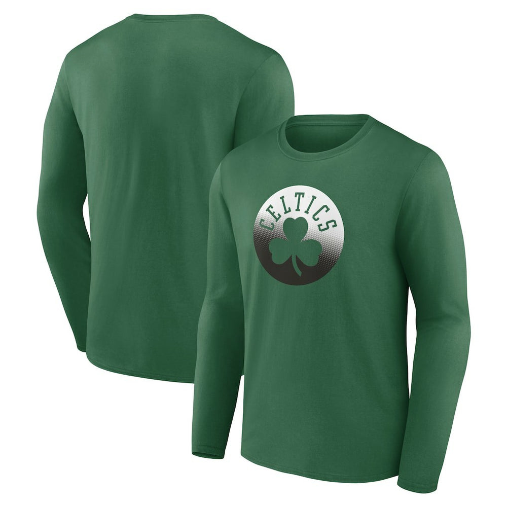 Boston Celtics Gradient Logo Long Sleeve T-Shirt Kelly Green