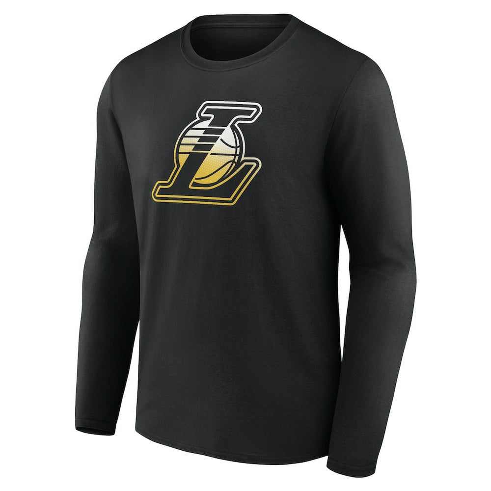 Los Angeles Lakers Gradient Logo Long Sleeve T-Shirt Black