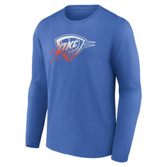 Oklahoma City Thunder Gradient Logo Long Sleeve T-Shirt Blue
