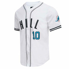 Tyreek Hill Miami Dolphins Pro Standard Mesh Baseball Button-Up T-Shirt White