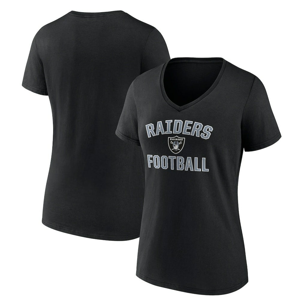 Las Vegas Raiders Victory Arch V-Neck T-Shirt Black