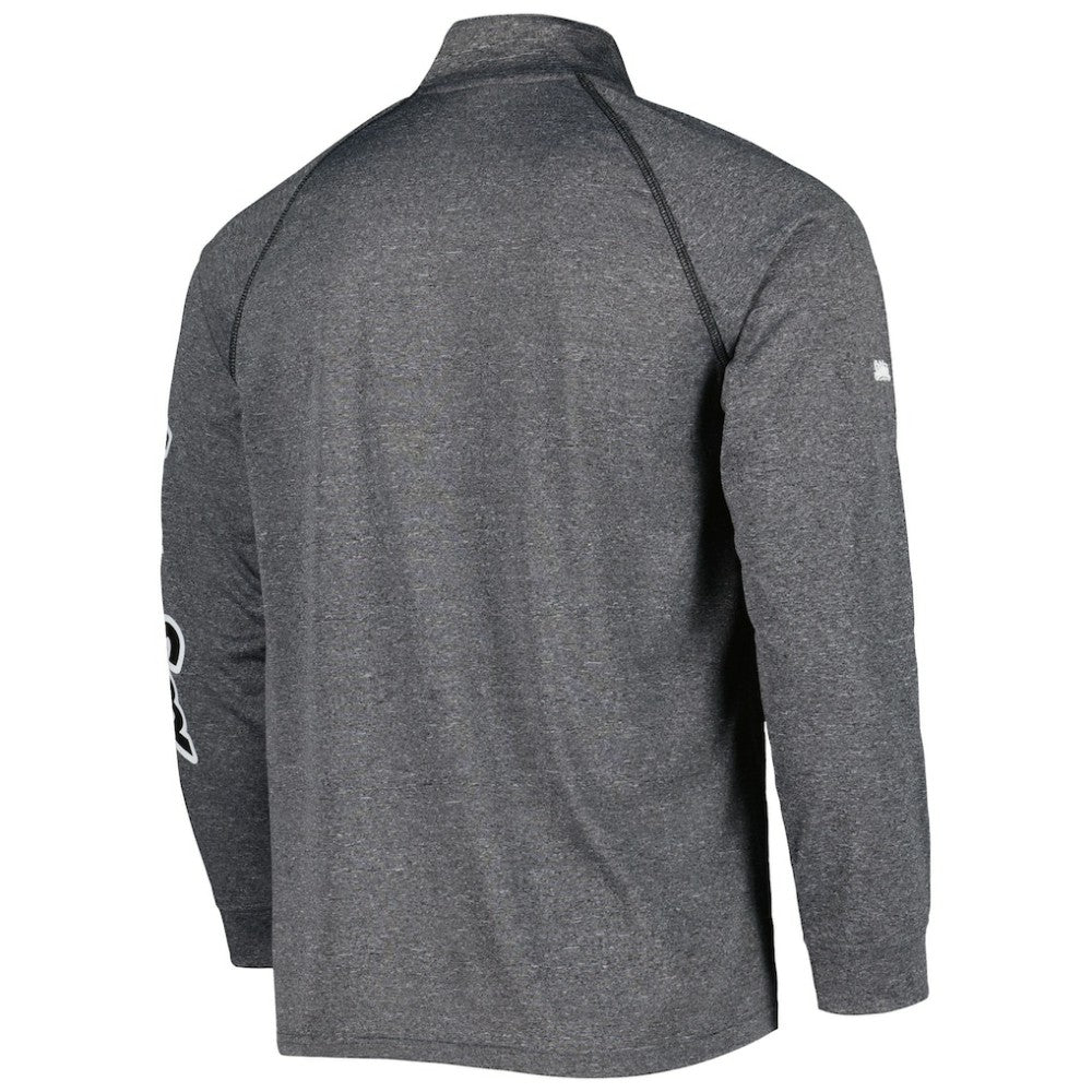Chicago White Sox Stitches Wordmark Raglan Quarter-Zip Top - Heather Gray - MLB Online