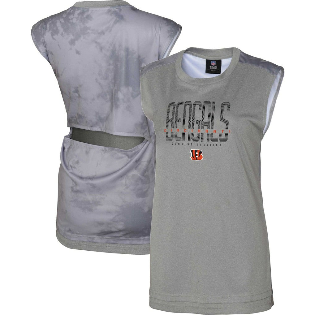 Cincinnati Bengals Women's No Sweat Tank Top Gray