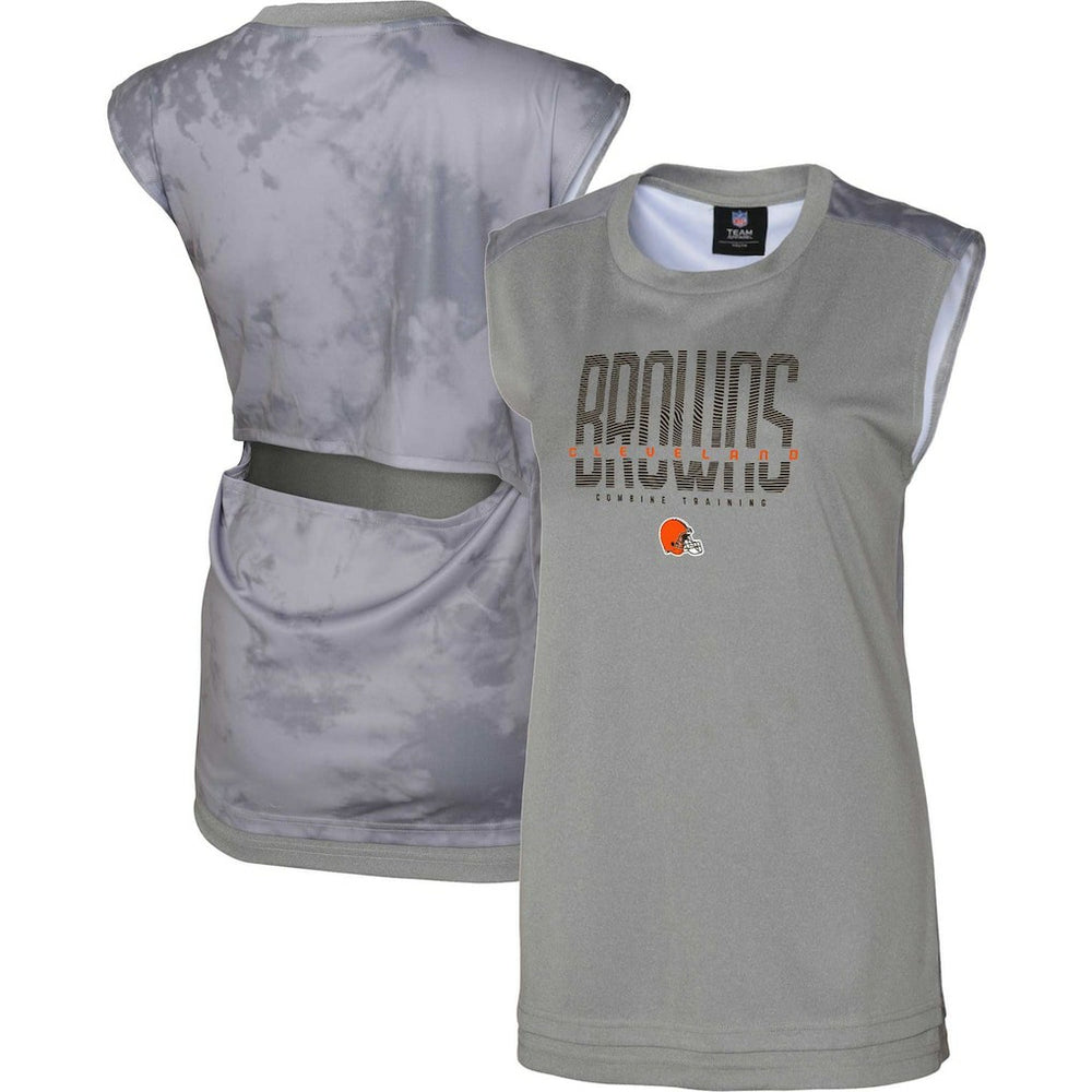 Cleveland Browns Women's No Sweat Tank Top Gray
