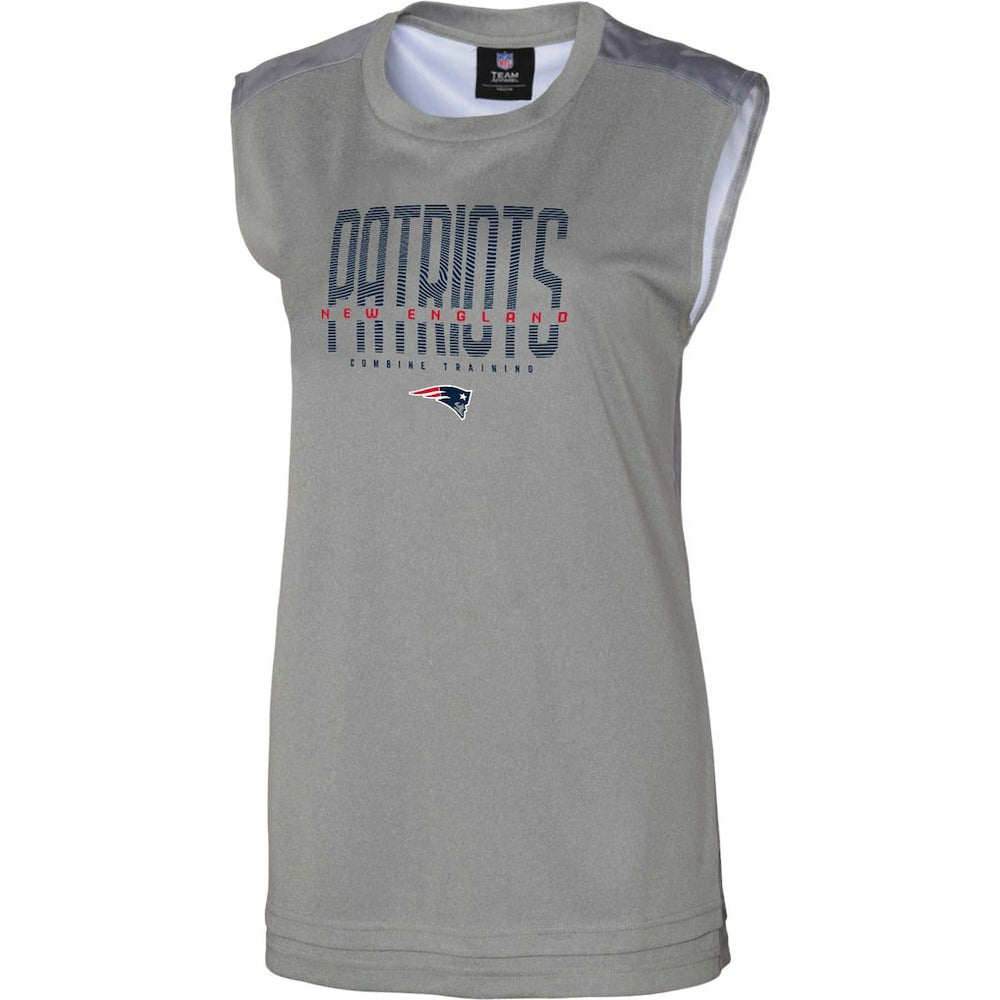 New England Patriots Women's No Sweat Tank Top Gray