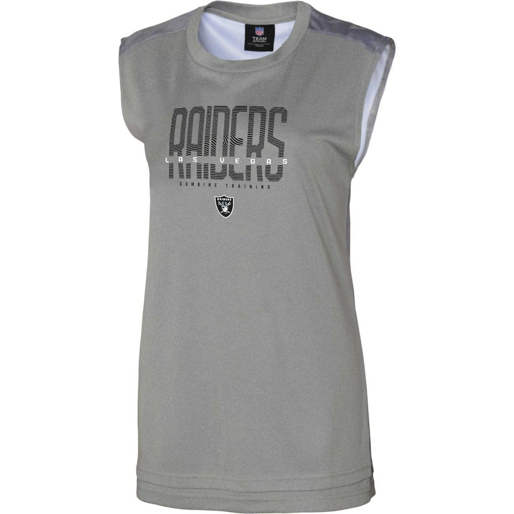 Las Vegas Raiders Women's No Sweat Tank Top Gray
