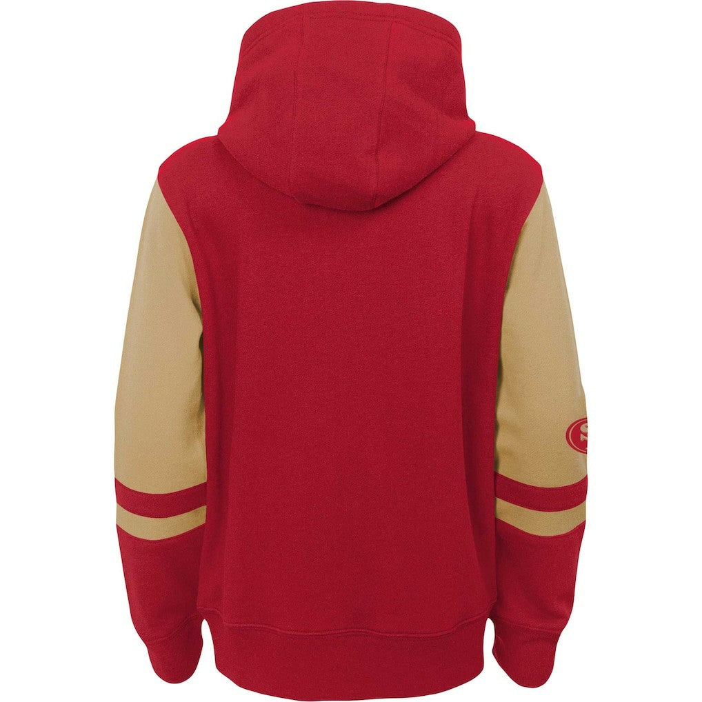 San Francisco 49ers Preschool Stadium Color Block Full-Zip Hoodie Scarlet