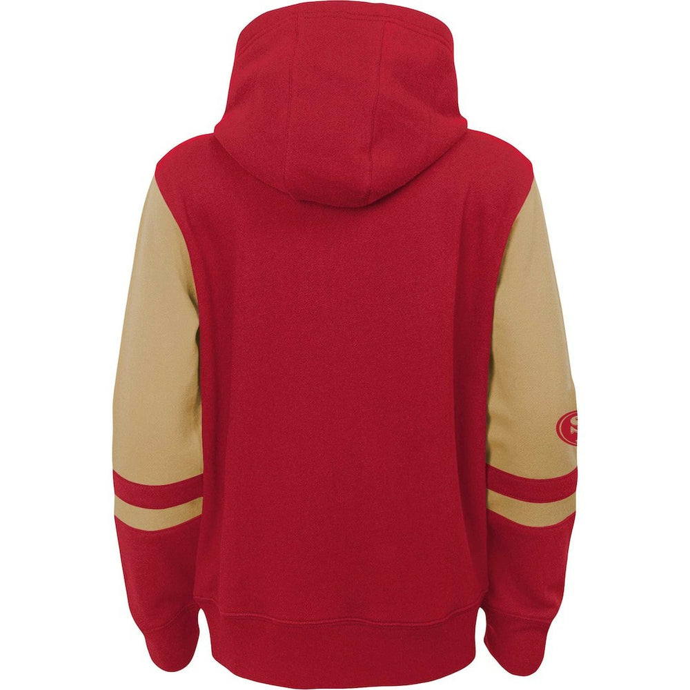San Francisco 49ers Preschool Stadium Color Block Full-Zip Hoodie Scarlet