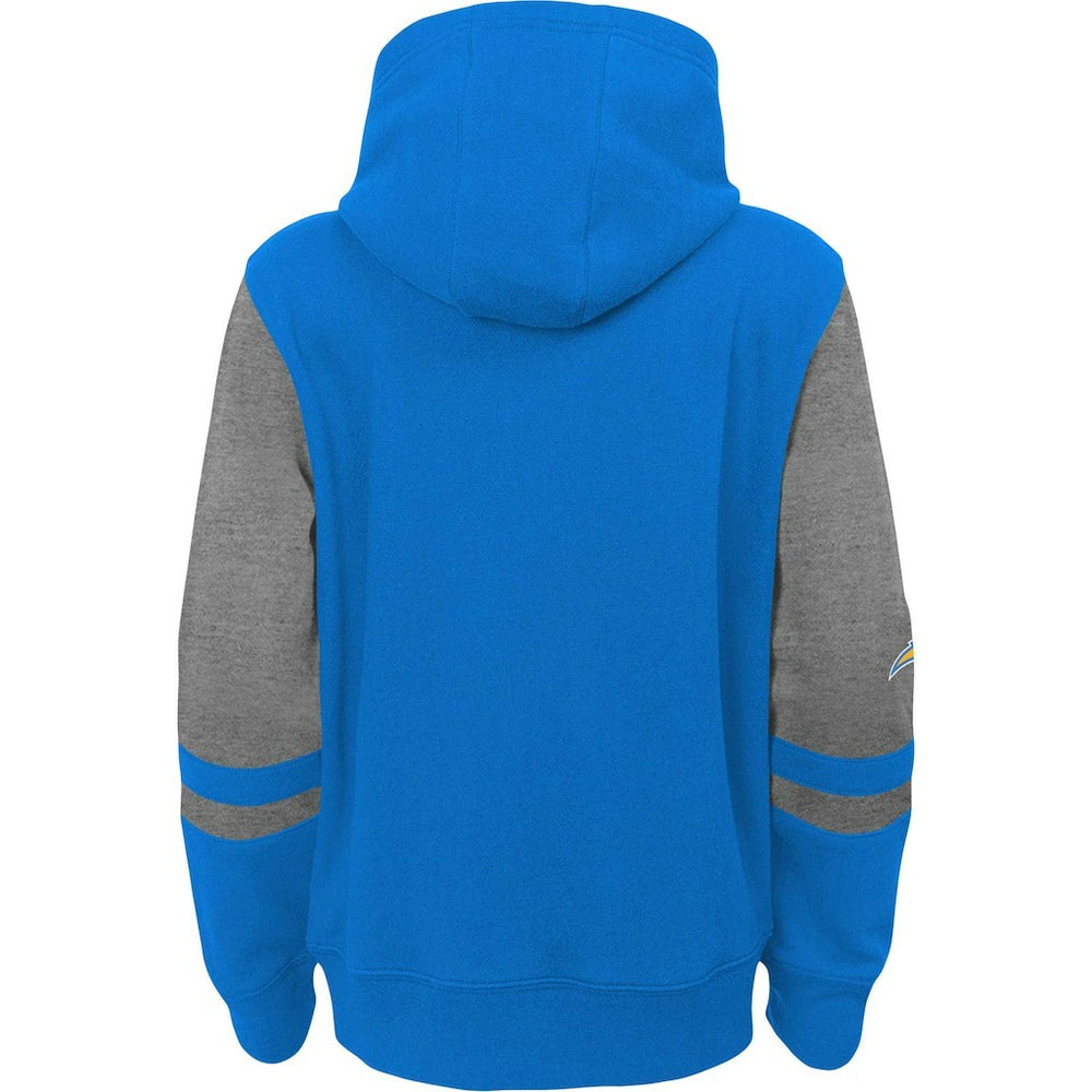 Los Angeles Chargers Preschool Stadium Color Block Full-Zip Hoodie Powder Blue