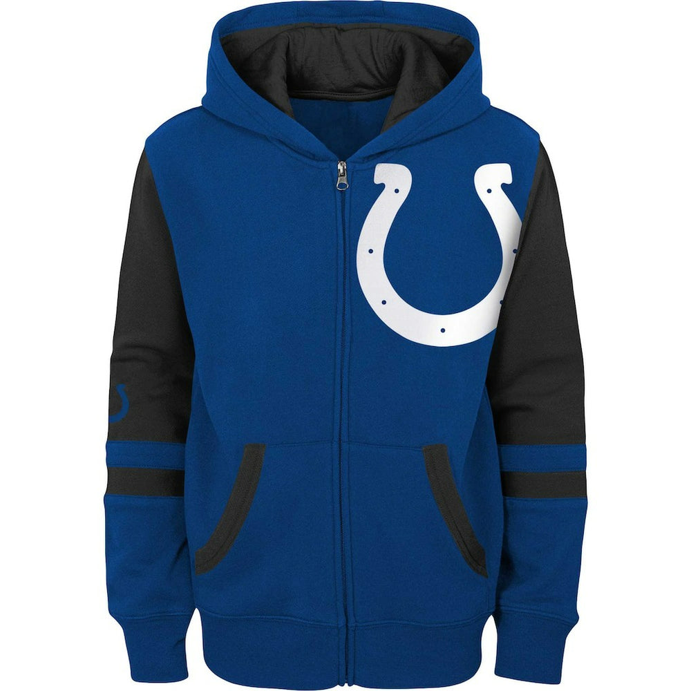 Indianapolis Colts Preschool Stadium Color Block Full-Zip Hoodie Royal