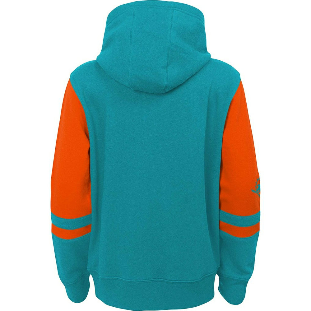 Miami Dolphins Preschool Stadium Color Block Full-Zip Hoodie Aqua