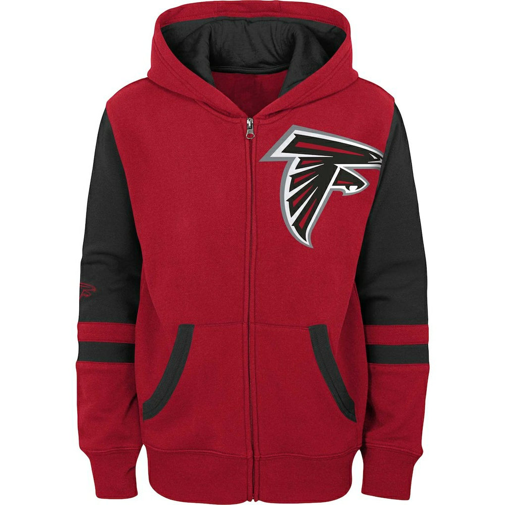 Atlanta Falcons Preschool Stadium Color Block Full-Zip Hoodie Red