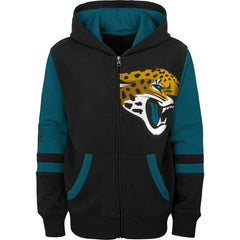 Jacksonville Jaguars Preschool Stadium Color Block Full-Zip Hoodie Black