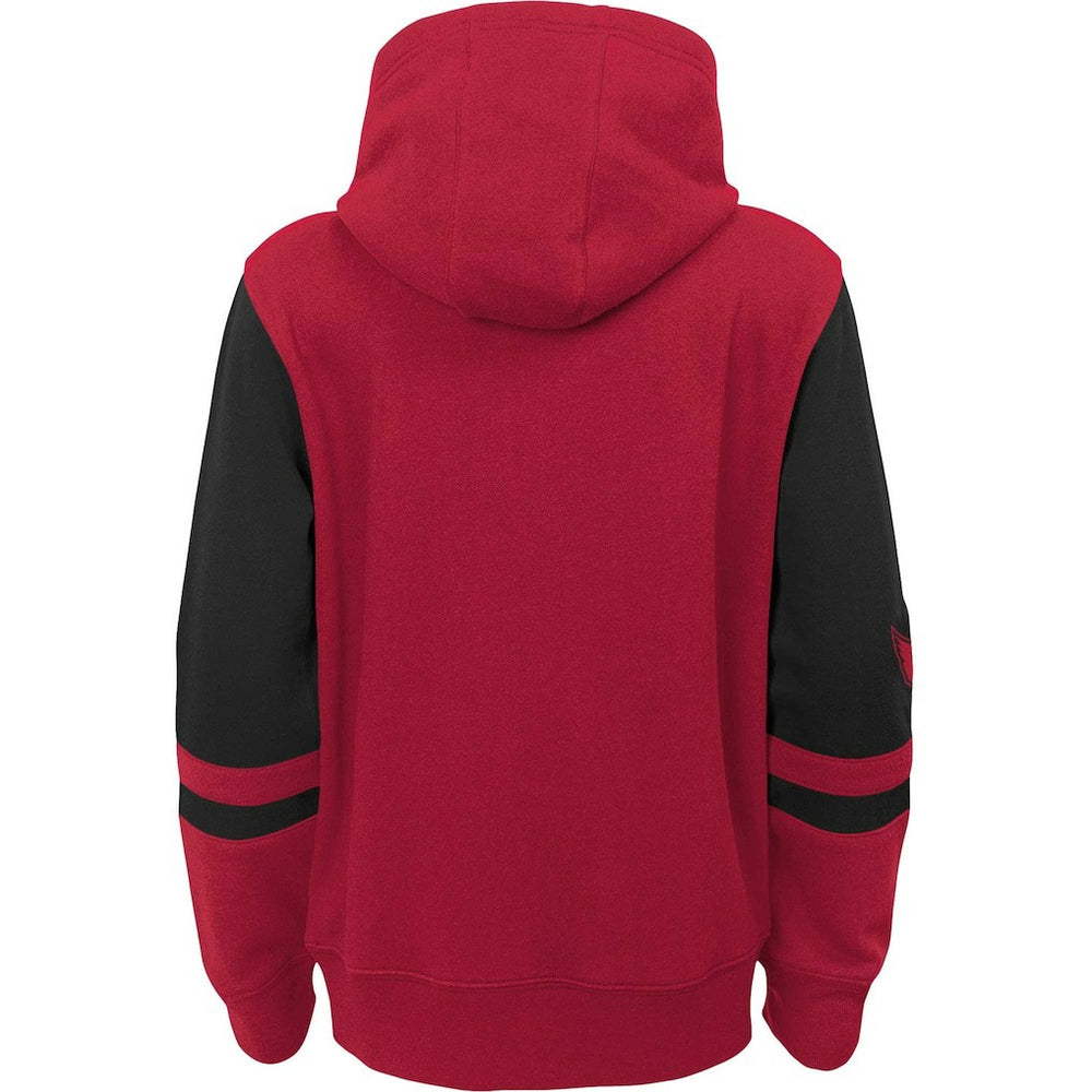 Arizona Cardinals Youth Colorblock Full-Zip Hoodie Cardinal
