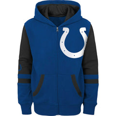 Indianapolis Colts Youth Colorblock Full-Zip Hoodie Royal