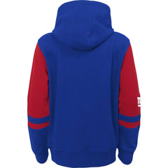 New York Giants Youth Colorblock Full-Zip Hoodie Royal