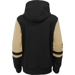 New Orleans Saints Youth Colorblock Full-Zip Hoodie Black