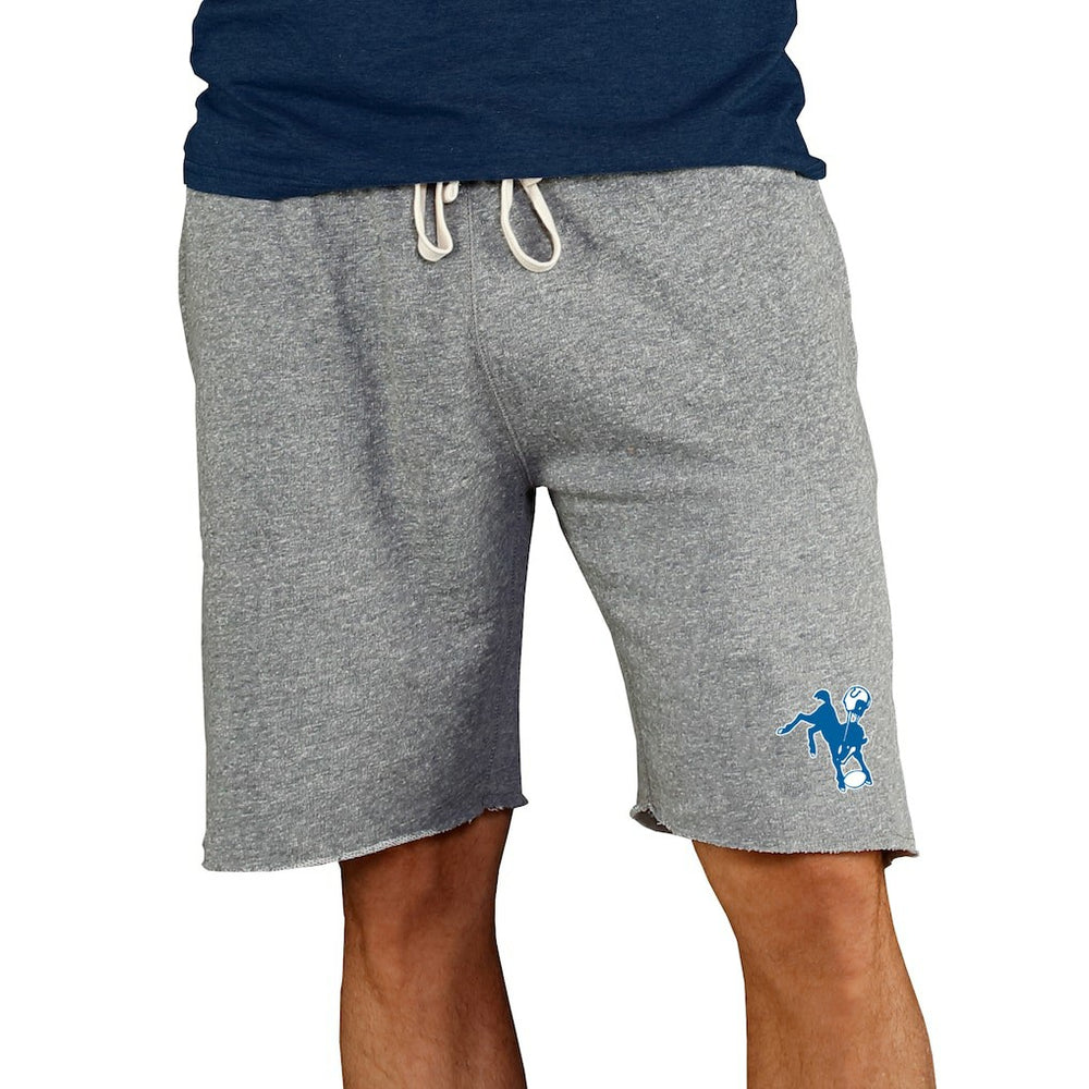 Indianapolis Colts Concepts Sport Throwback Logo Mainstream Terry Shorts Gray