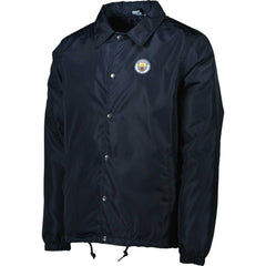 Manchester City Coaches Full-Snap Jacket Navy