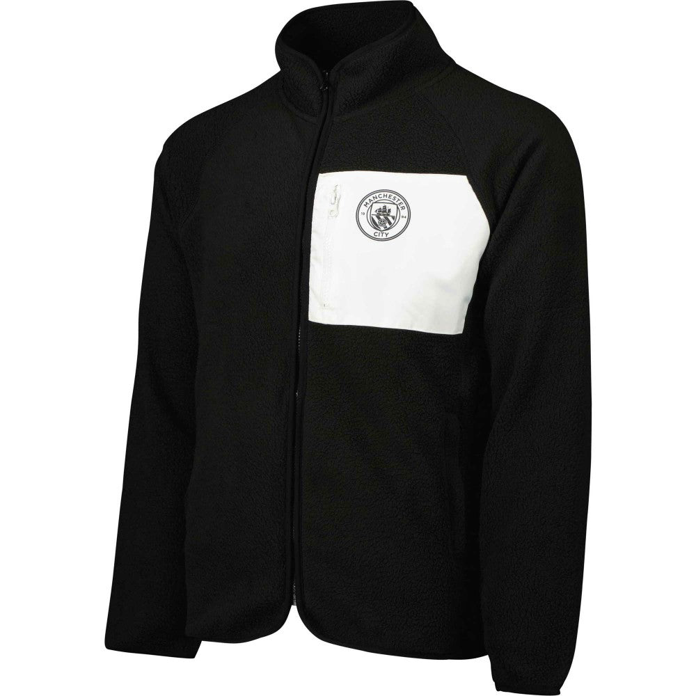 Manchester City Pile Raglan Full-Zip Jacket Black