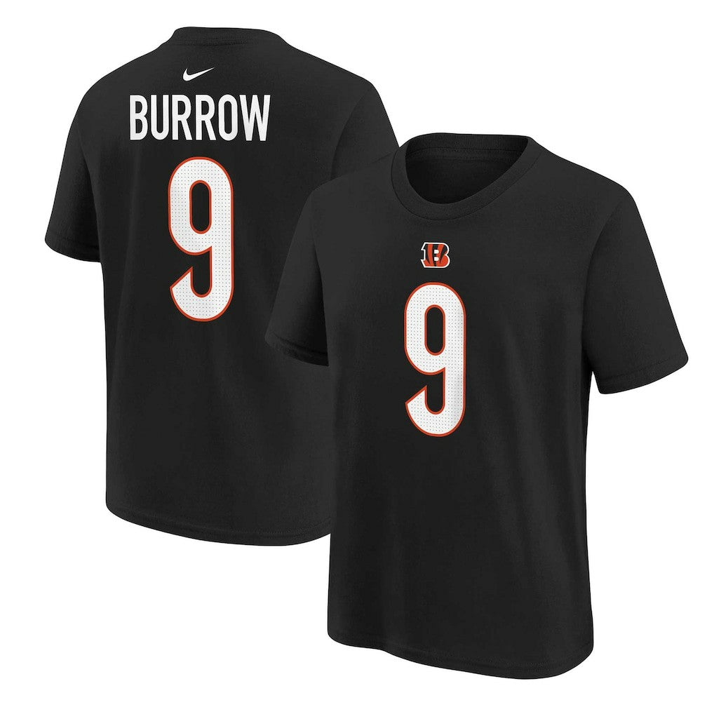 Nike Joe Burrow Cincinnati Bengals Youth Player Name & Number T-Shirt Black