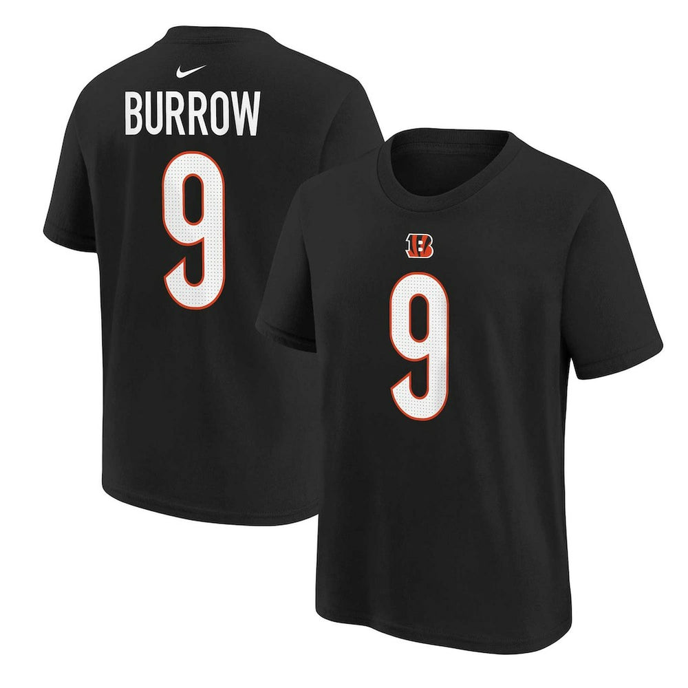 Nike Joe Burrow Cincinnati Bengals Youth Player Name & Number T-Shirt Black