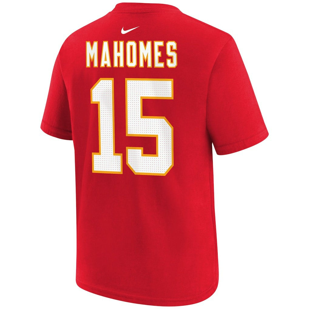 Nike Patrick Mahomes Kansas City Chiefs Youth Player Name & Number T-Shirt Red
