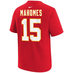 Nike Patrick Mahomes Kansas City Chiefs Youth Player Name & Number T-Shirt Red