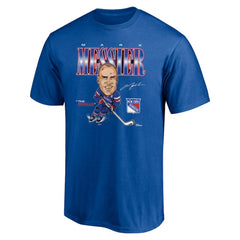 Mark Messier New York Rangers Player Caricature T-Shirt - Blue - NHL 5192696