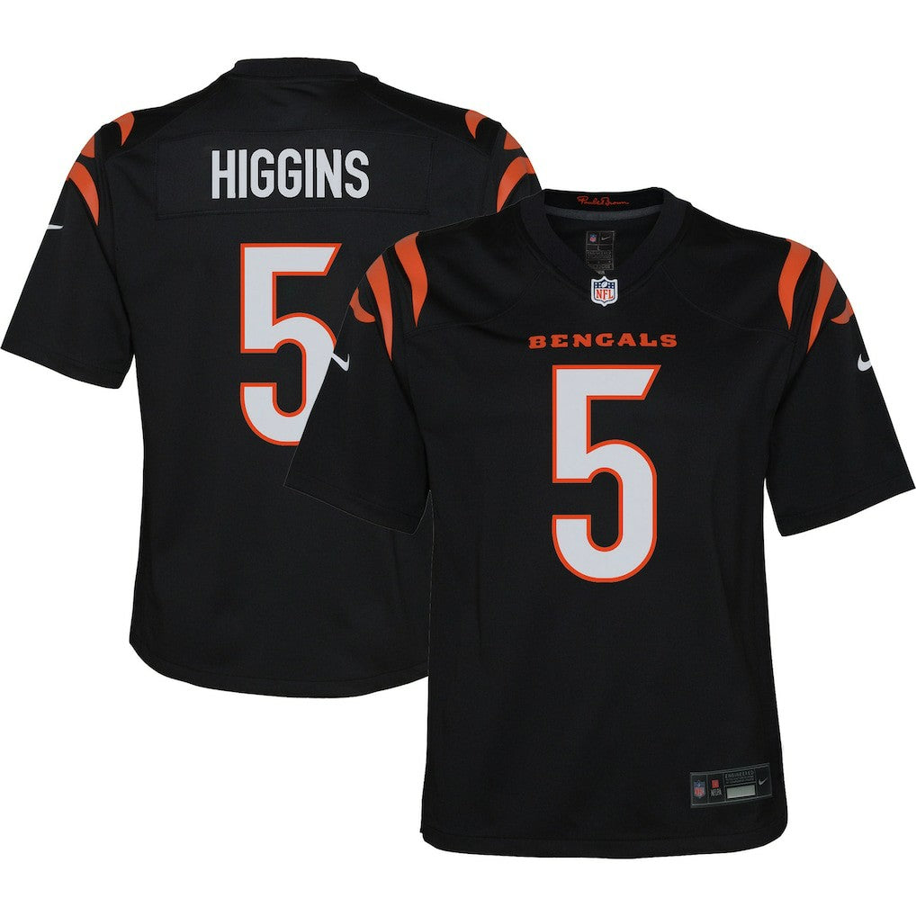 Nike Tee Higgins Cincinnati Bengals Youth Game Jersey Black