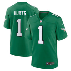 Nike Jalen Hurts Philadelphia Eagles Youth Game Jersey Kelly Green