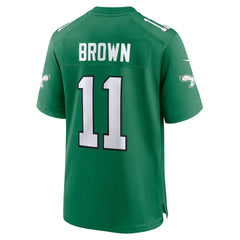 Nike A.J. Brown Philadelphia Eagles Youth Game Jersey Kelly Green